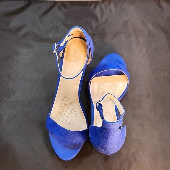 BRAND NEW SHOE LAND BLOCK HEEL OPEN-TOE SANDAL - Picture 4 of 14